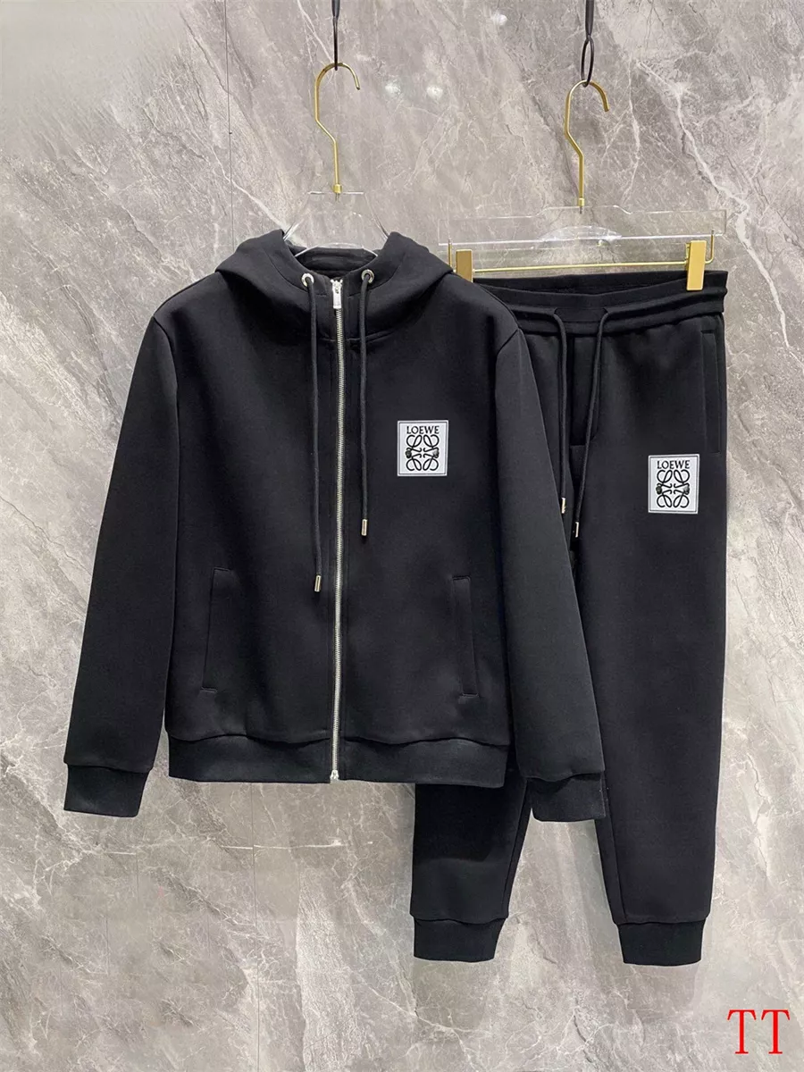 LOEWE Tracksuits Long Sleeved For Men Compact 7021