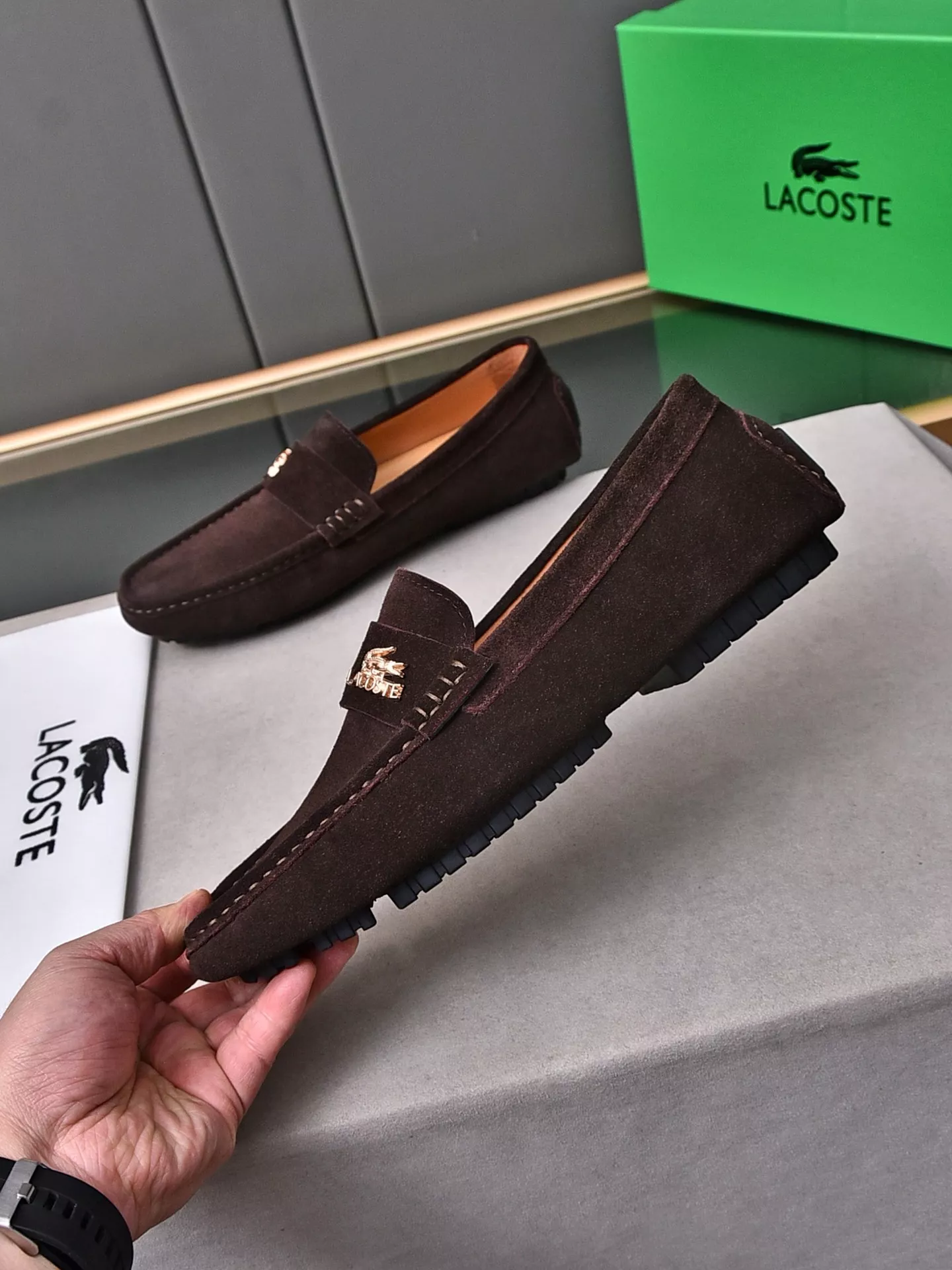 Lacoste Leather Shoes For Men Elegant 4707