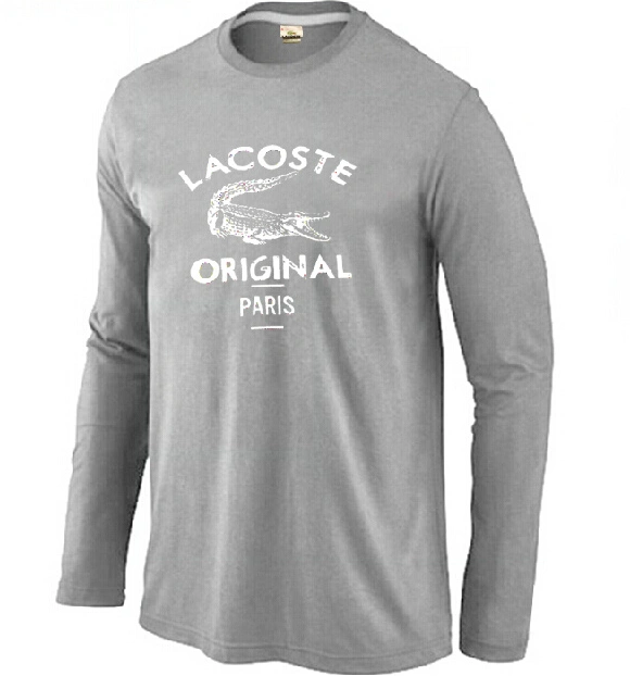 Lacoste T-Shirts Long Sleeved For Men Versatile 6235
