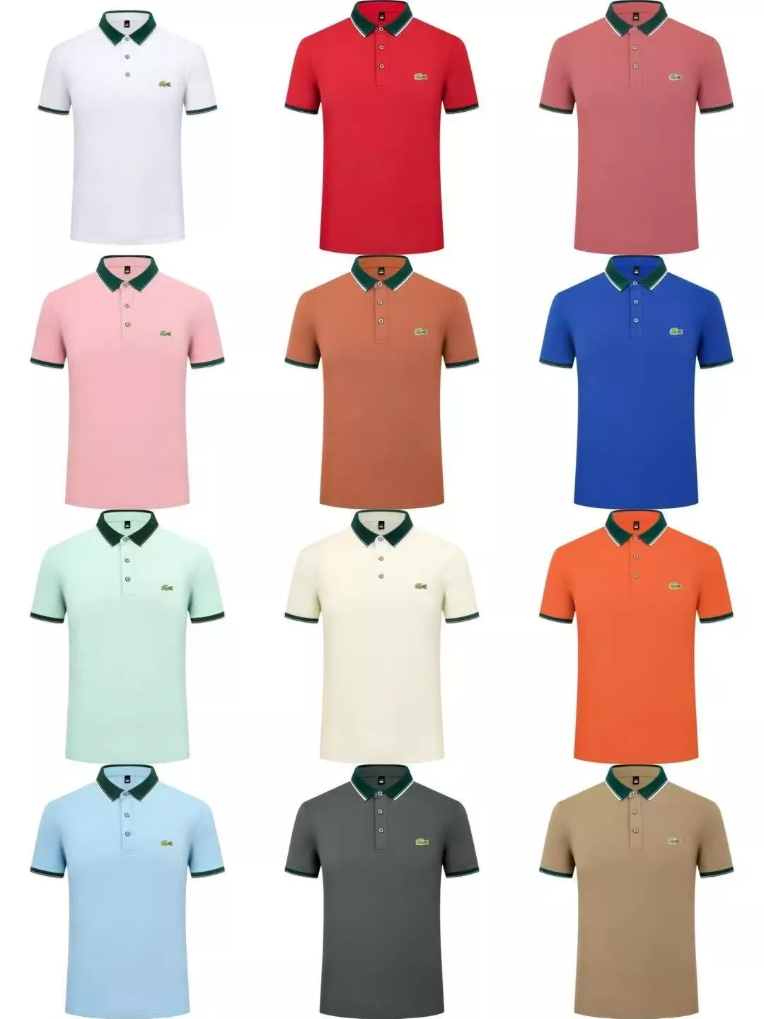 Lacoste T-Shirts Short Sleeved For Men Versatile 7926