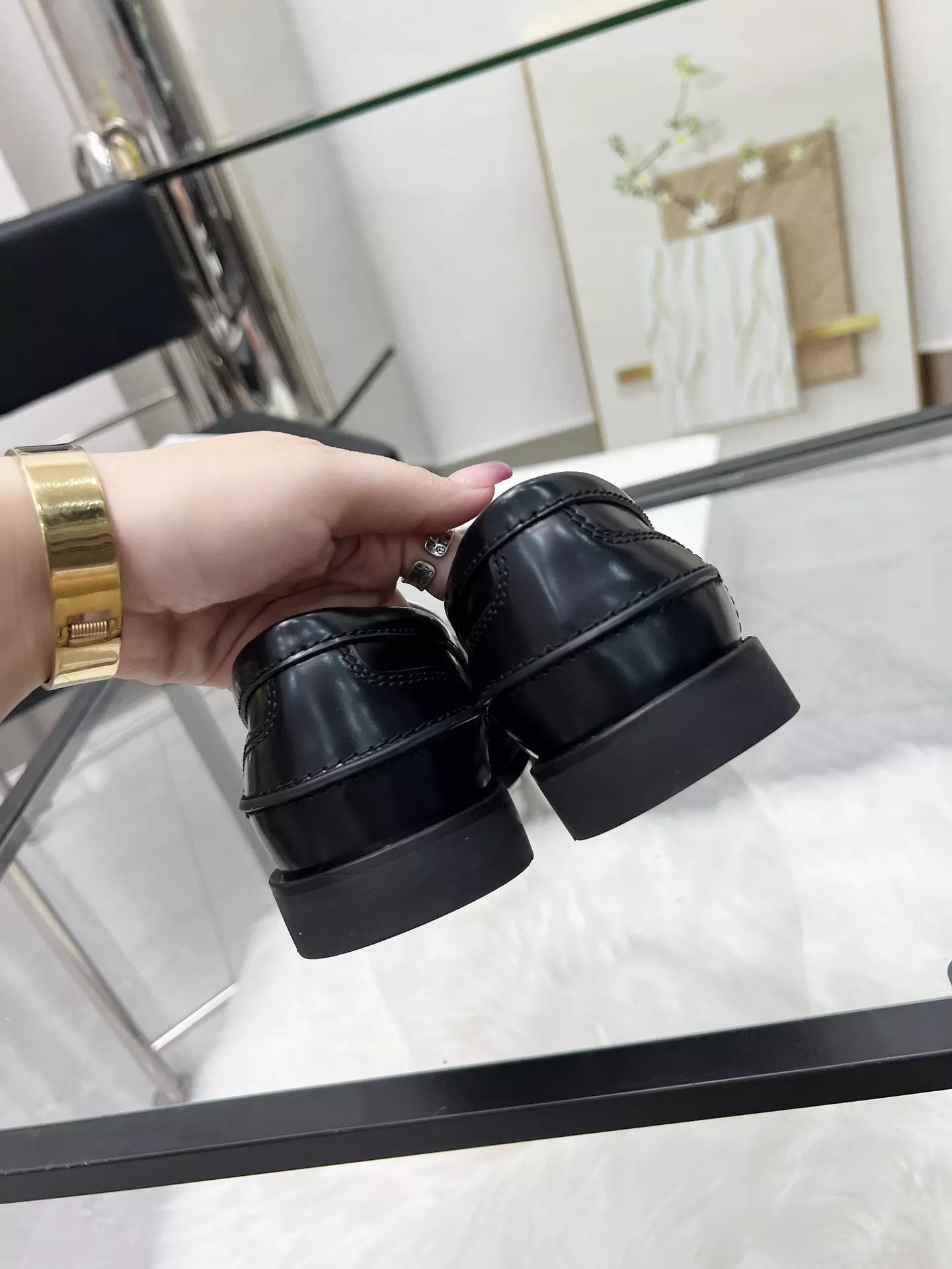 Lightweight 163 MIU MIU Leather Shoes For Women