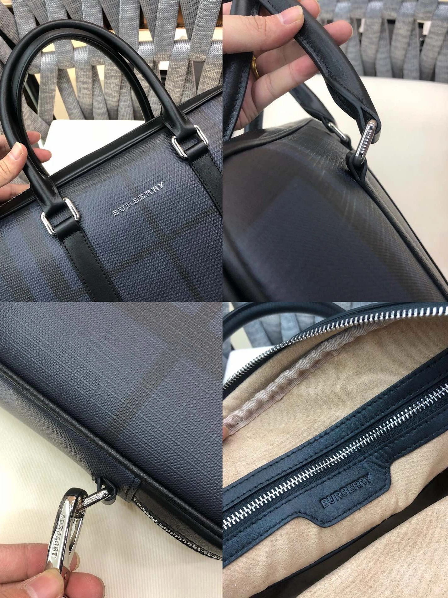 Lightweight 1684 Burberry AAA Man Handbags