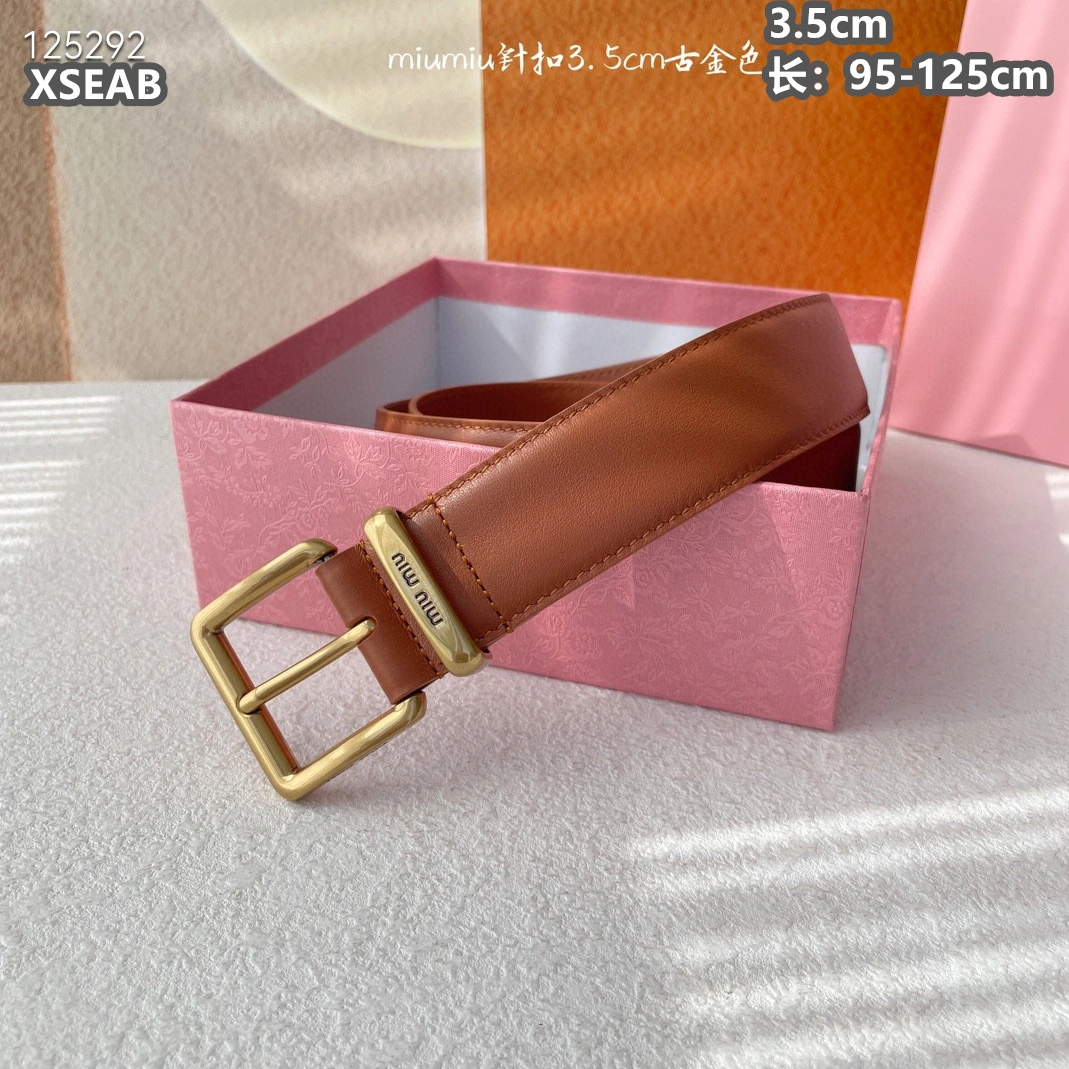 Lightweight 1980 MIU MIU AAA Quality Belts For Unisex