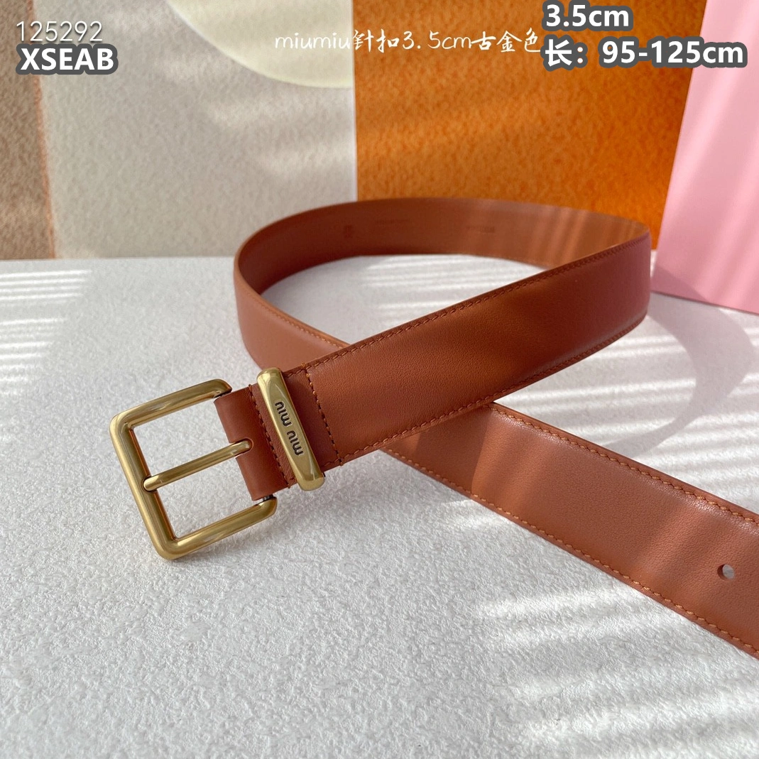 Lightweight 1980 MIU MIU AAA Quality Belts For Unisex