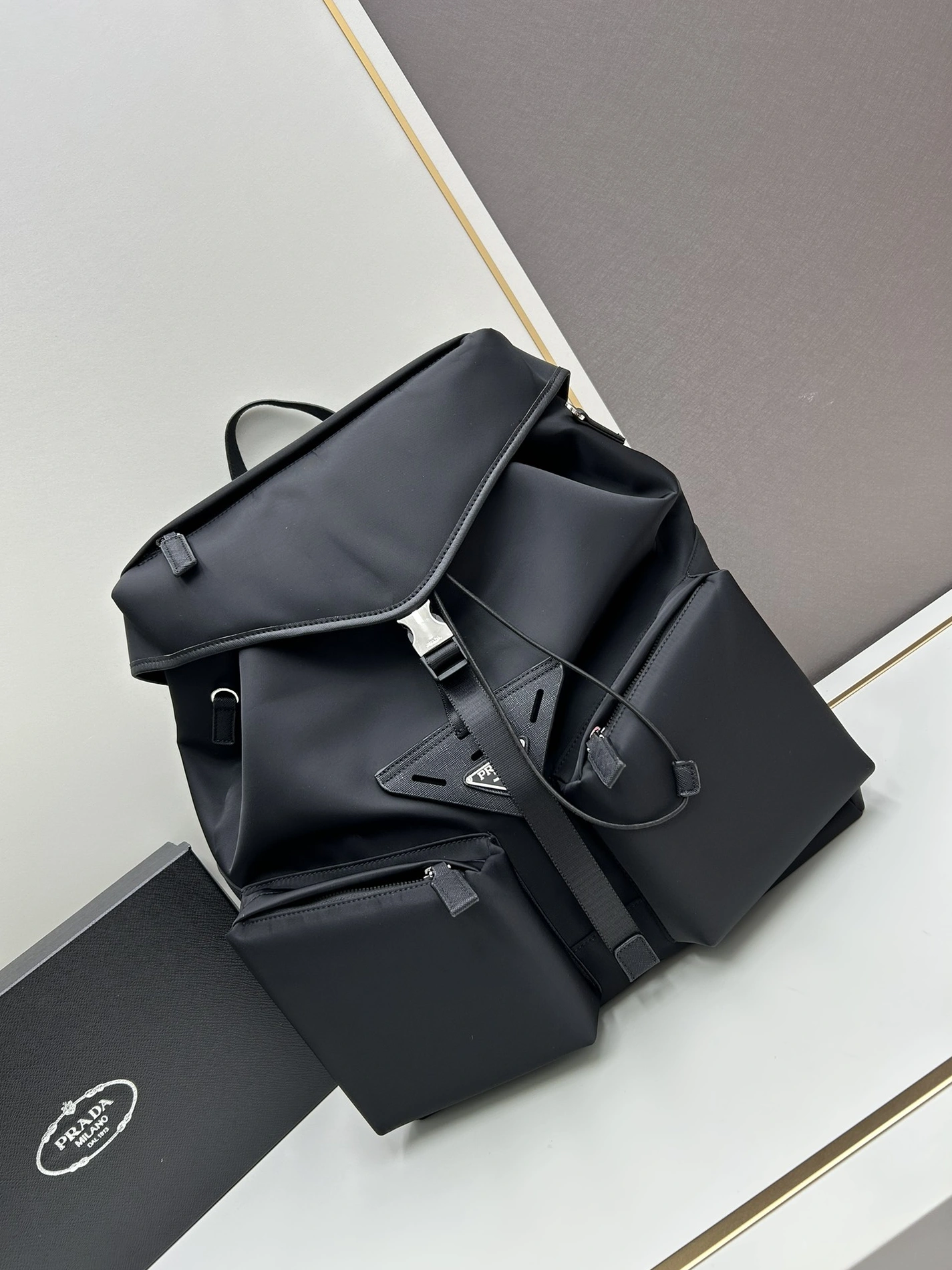 Lightweight 389 Prada AAA Man Backpacks