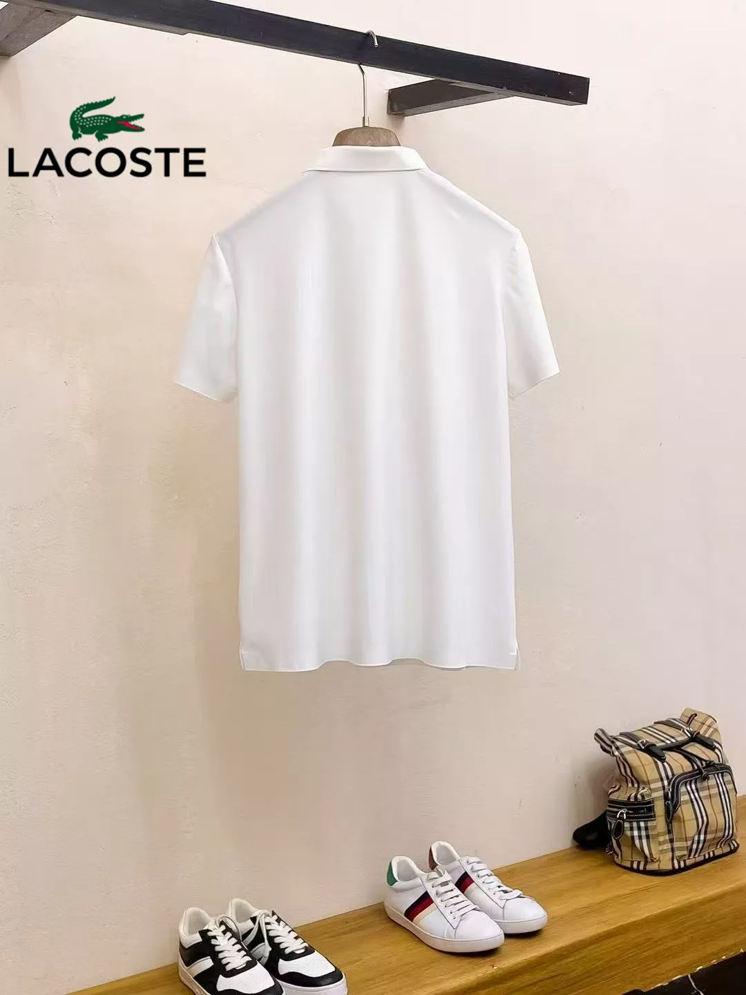 Lightweight 4103 Lacoste T-Shirts Short Sleeved For Men