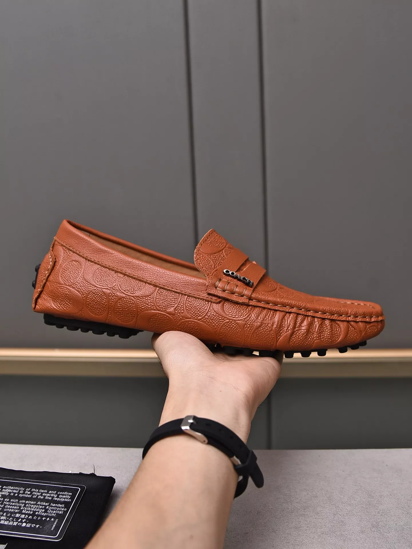 Lightweight 4244 Coach Leather Shoes For Men