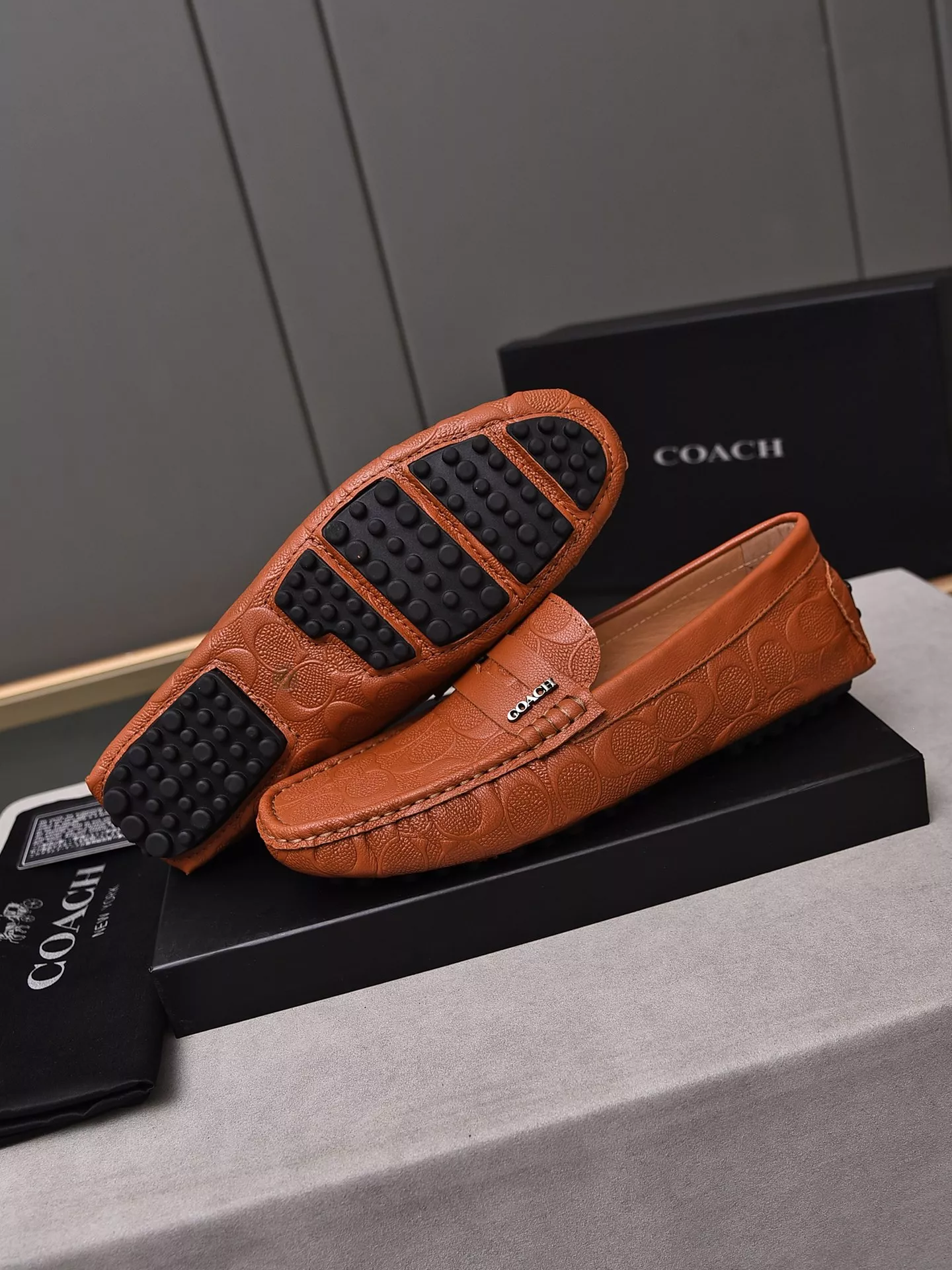 Lightweight 4244 Coach Leather Shoes For Men