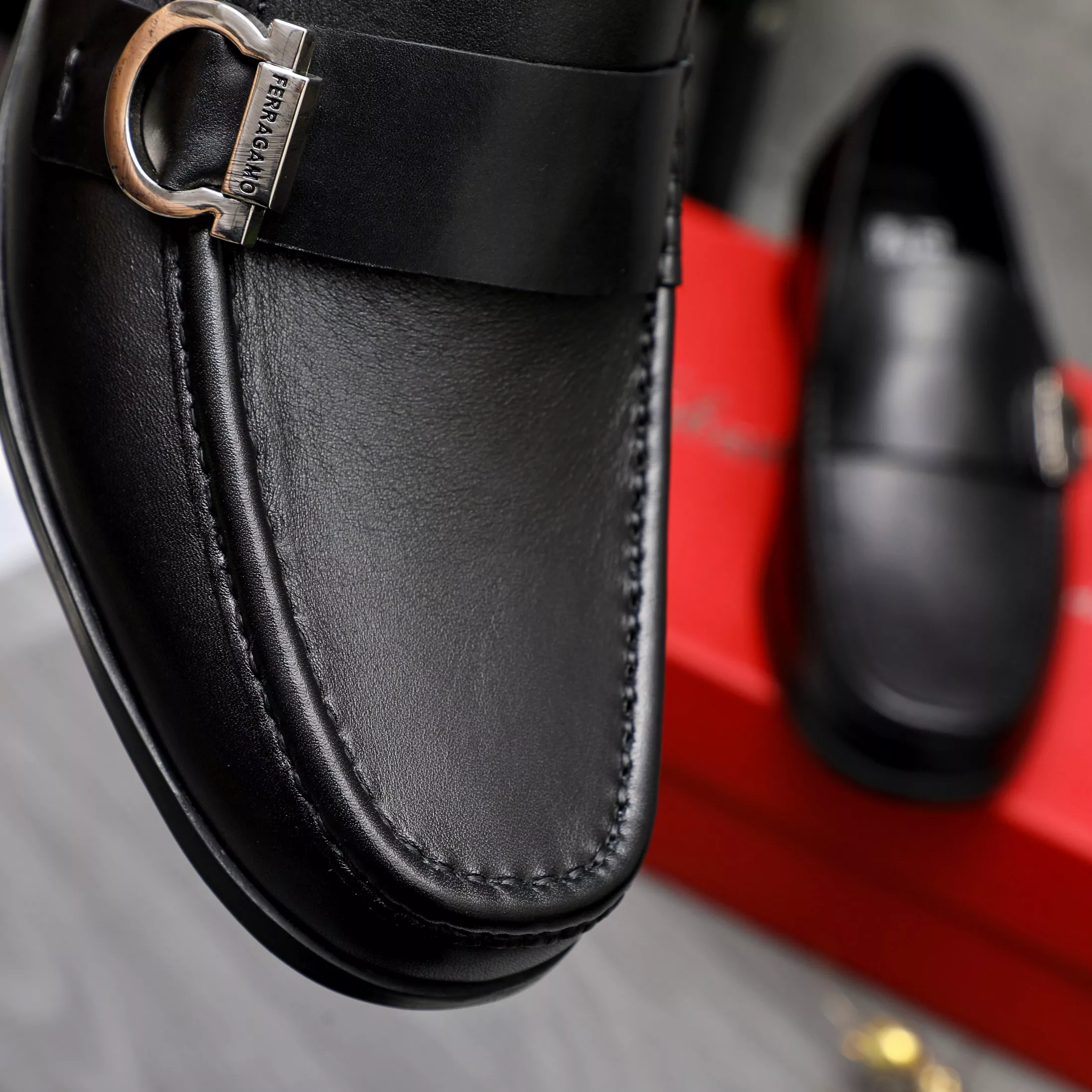 Lightweight 4684 Salvatore Ferragamo Leather Shoes For Men