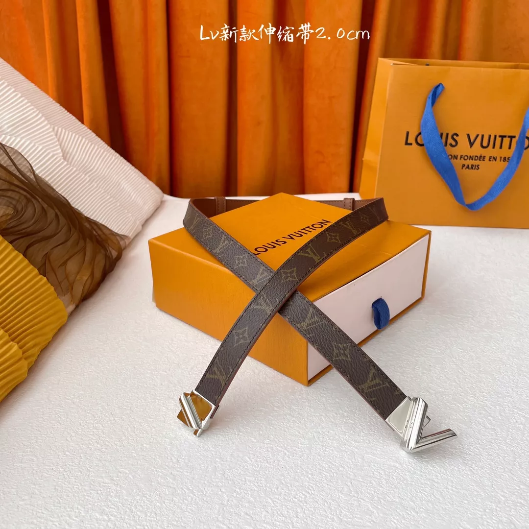 Lightweight 4736 Louis Vuitton AAA Quality Belts In 2.0cm For Women