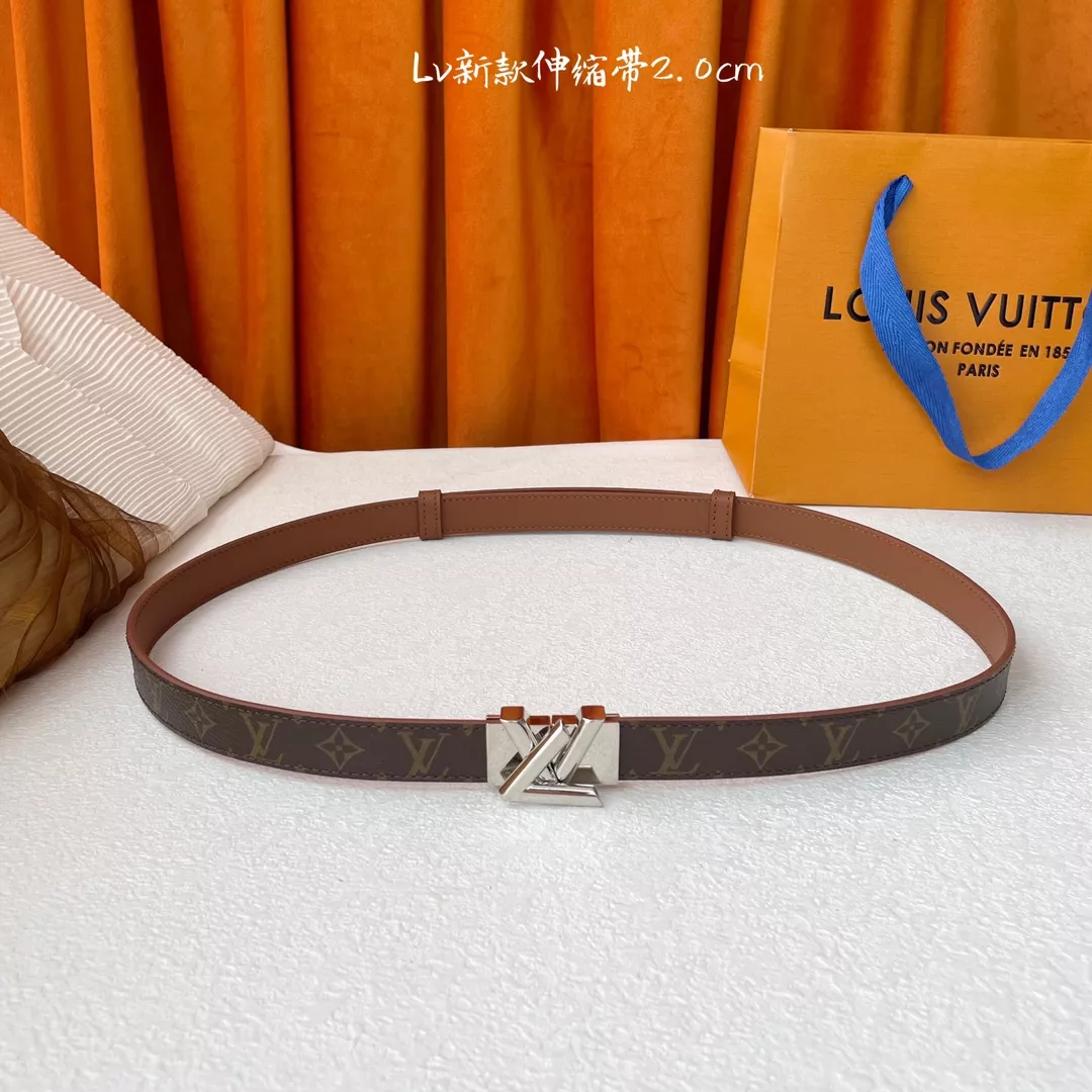 Lightweight 4736 Louis Vuitton AAA Quality Belts In 2.0cm For Women