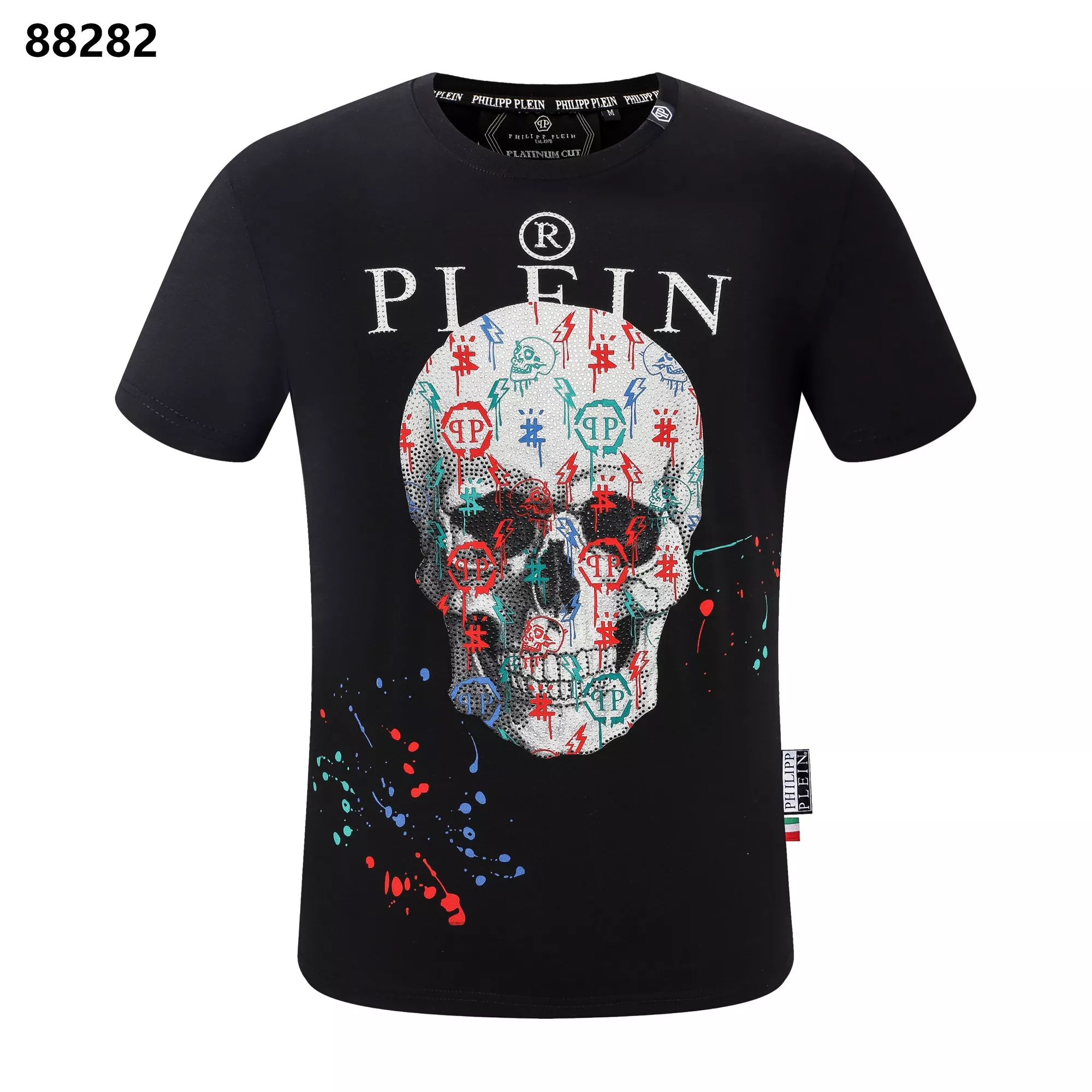 Lightweight 4910 Philipp Plein PP T-Shirts Short Sleeved For Men