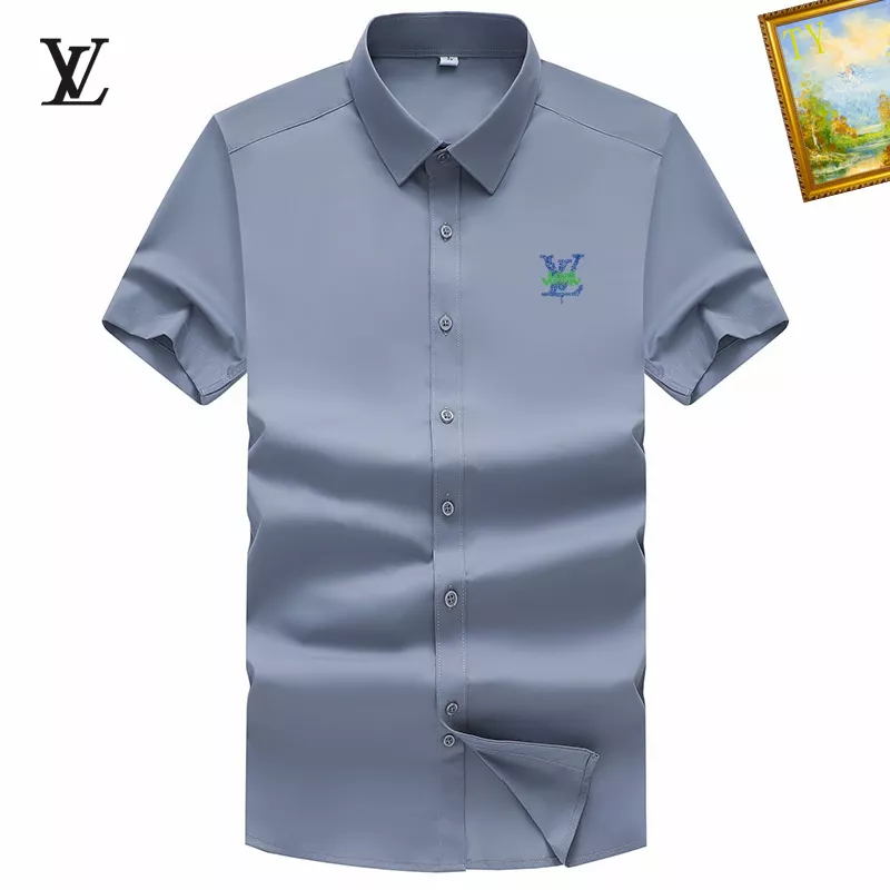 Lightweight 5108 Louis Vuitton LV Shirts Short Sleeved For Men