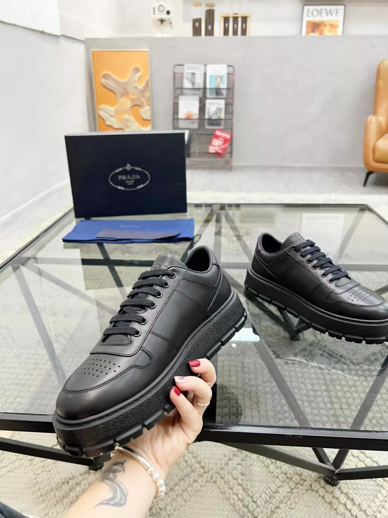 Lightweight 5542 Prada Casual Shoes For Men