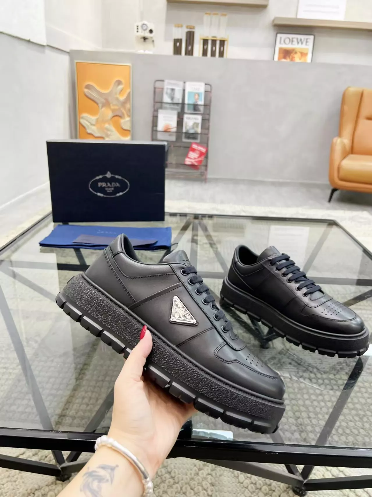 Lightweight 5542 Prada Casual Shoes For Men