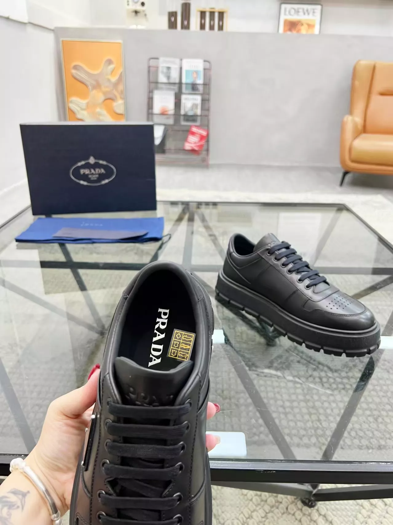 Lightweight 5542 Prada Casual Shoes For Men