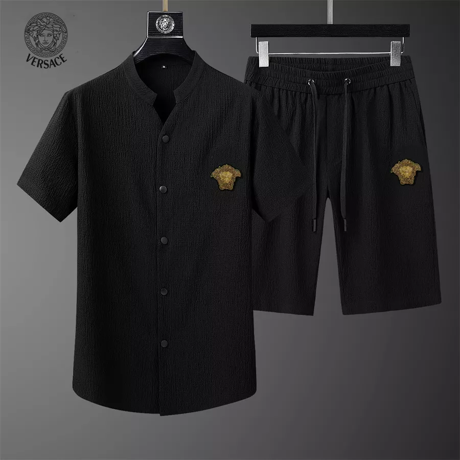 Lightweight 5811 Versace Tracksuits Short Sleeved For Men