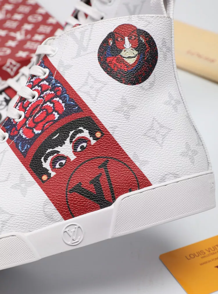 Lightweight 6395 Louis Vuitton High Tops Shoes For Men