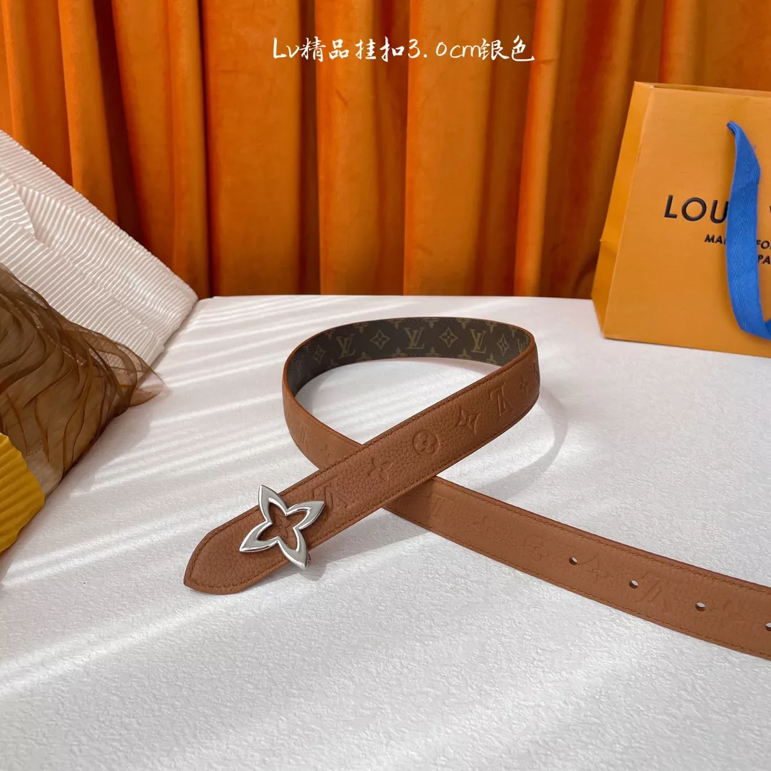 Lightweight 6614 Louis Vuitton AAA Quality Belts In 3.0cm For Women