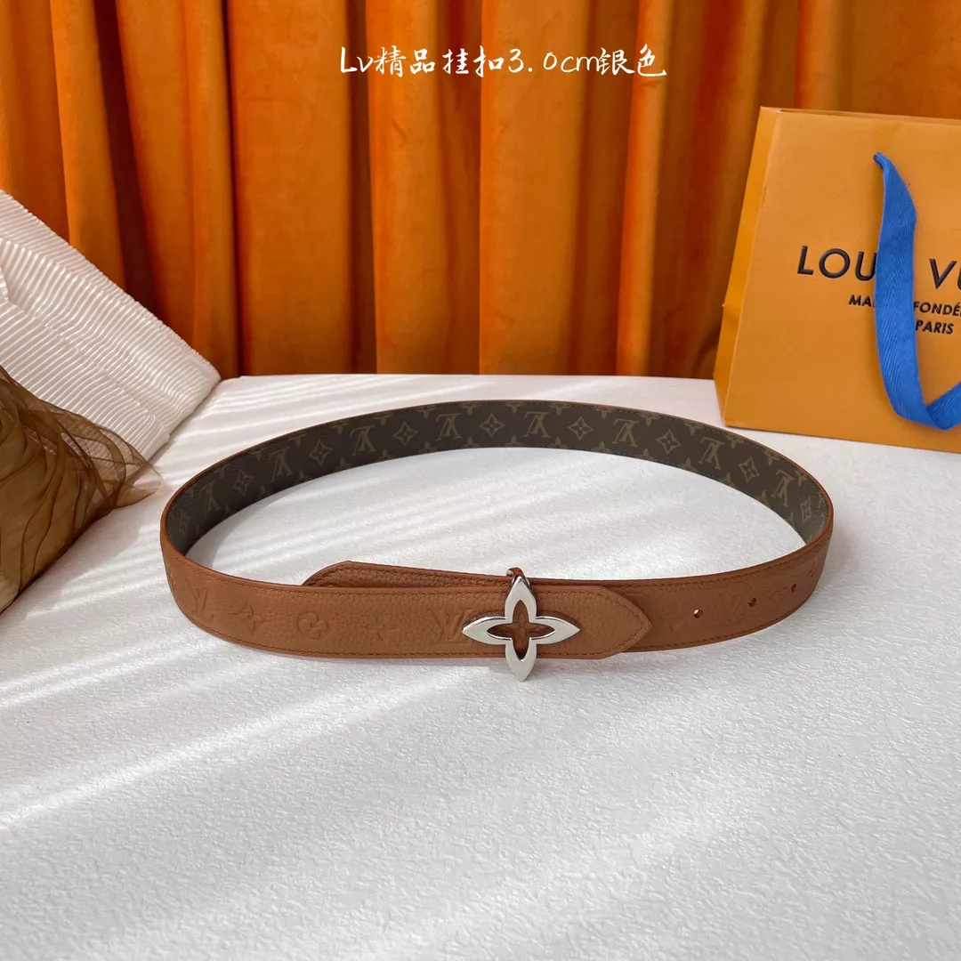 Lightweight 6614 Louis Vuitton AAA Quality Belts In 3.0cm For Women