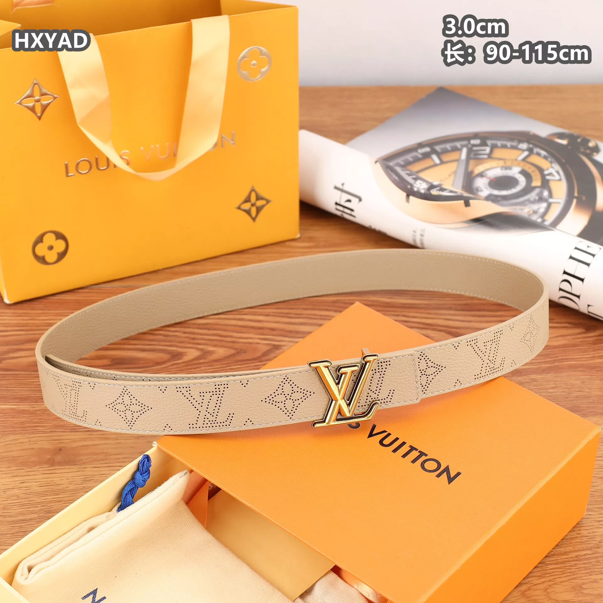 Lightweight 6633 Louis Vuitton AAA Quality Belts For Women