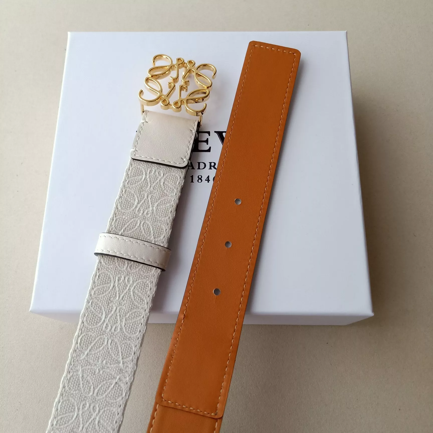 Lightweight 6662 LOEWE AAA Quality Belts In 3.2cm For Women