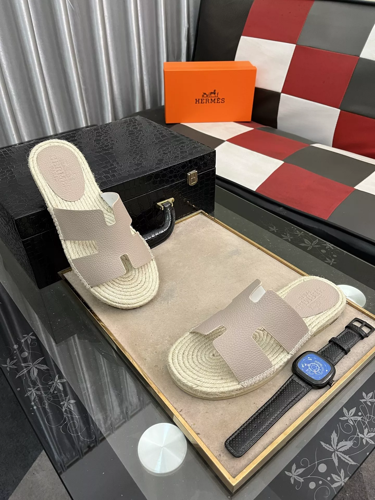Lightweight 7297 Hermes Slippers For Men
