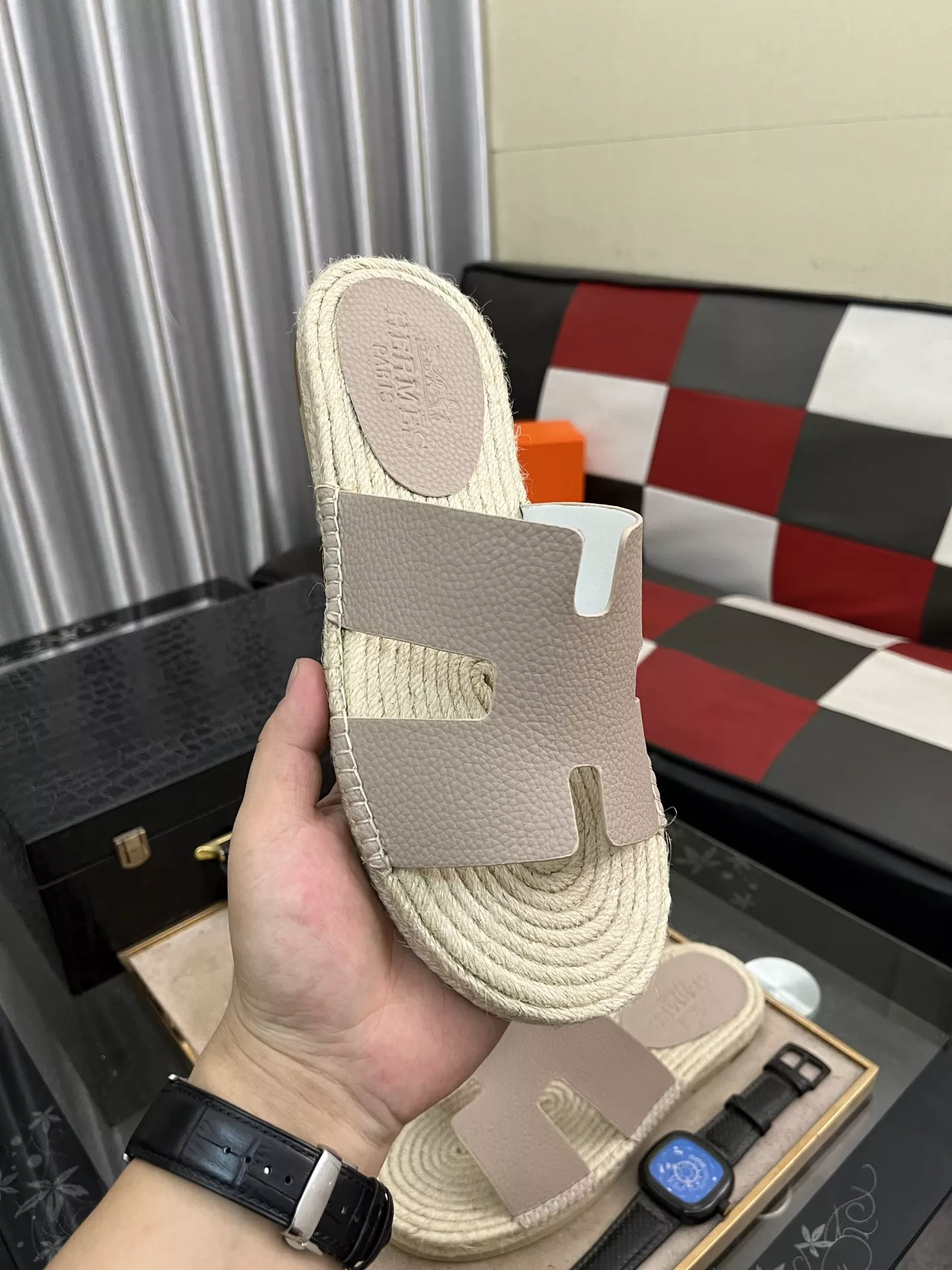 Lightweight 7297 Hermes Slippers For Men