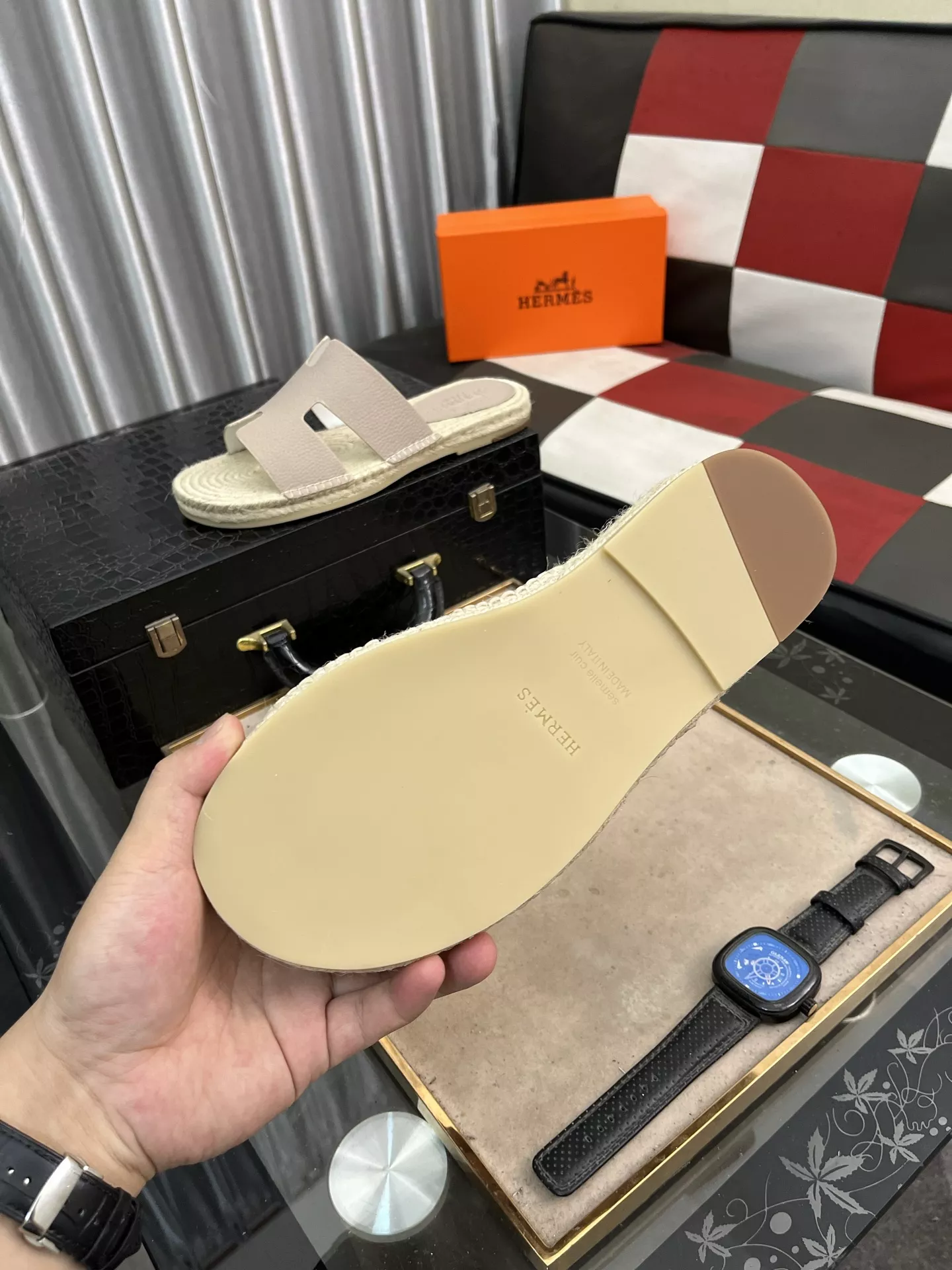 Lightweight 7297 Hermes Slippers For Men
