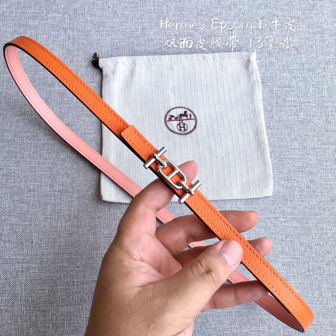 Lightweight 7314 Hermes AAA Quality Belts In 1.3cm For Women