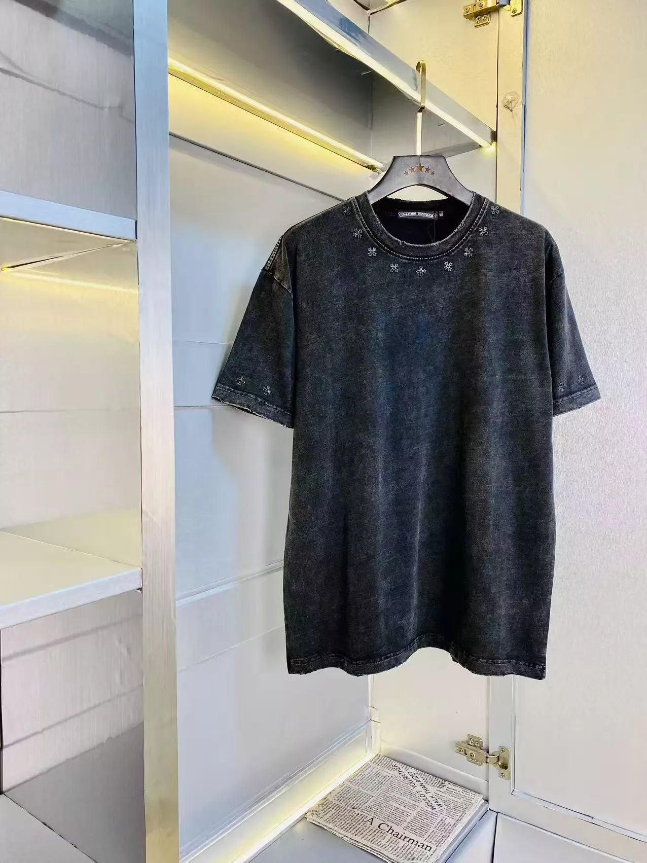 Lightweight 7465 Chrome Hearts T-Shirts Short Sleeved For Unisex