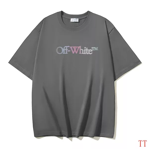 Lightweight 7655 Off-White T-Shirts Short Sleeved For Unisex
