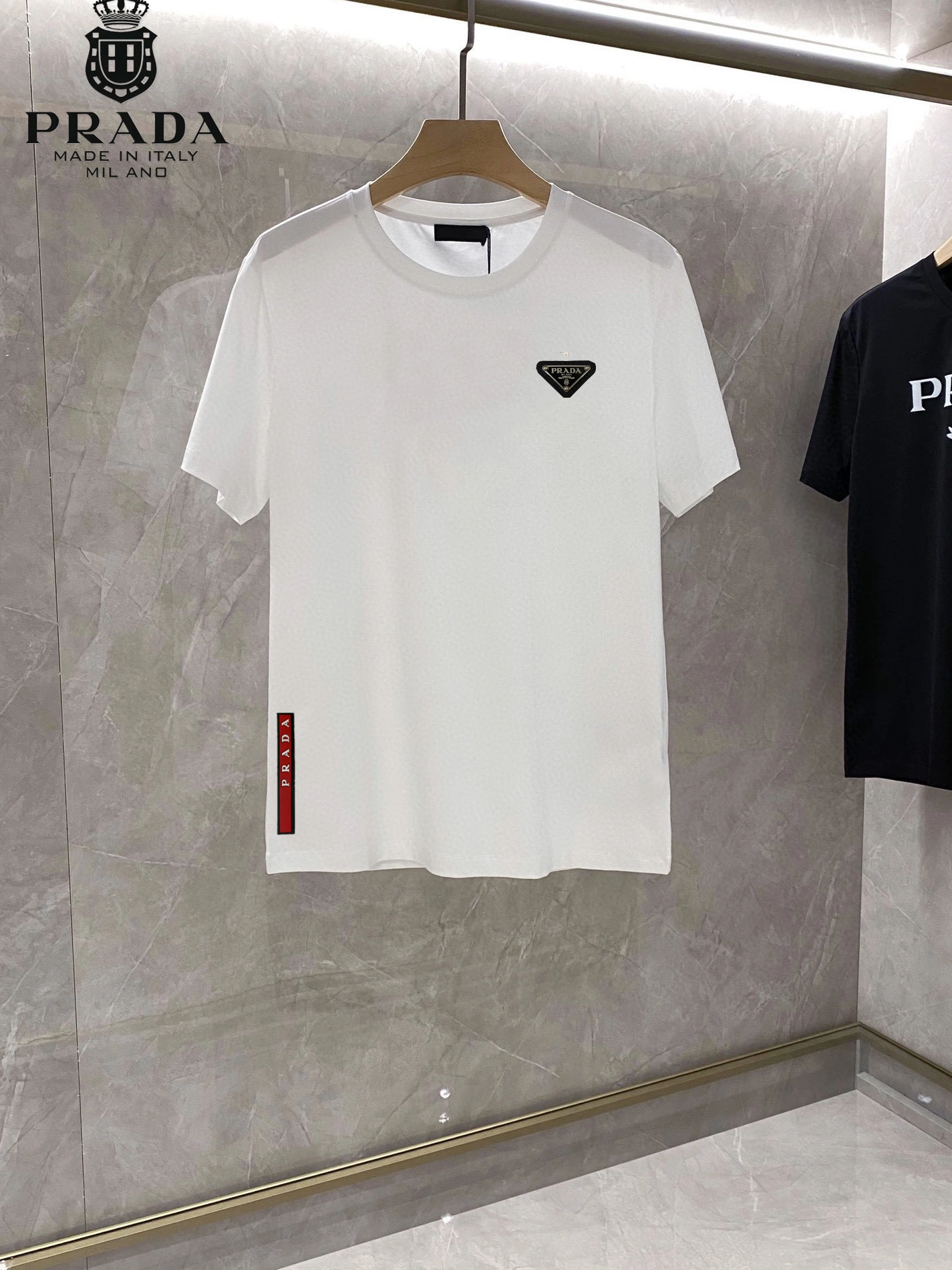 Lightweight 7869 Prada T-Shirts Short Sleeved For Unisex