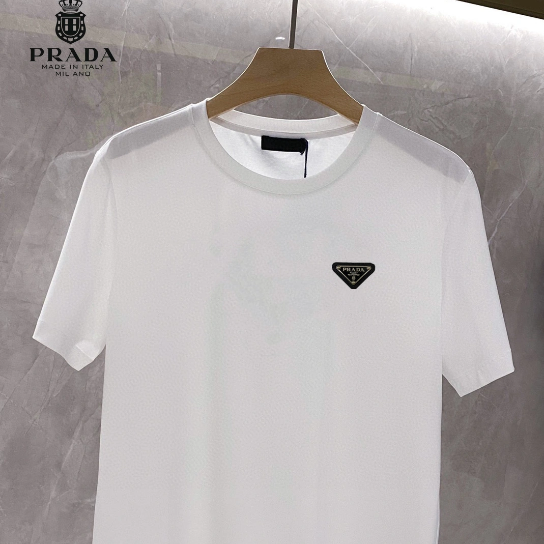 Lightweight 7869 Prada T-Shirts Short Sleeved For Unisex