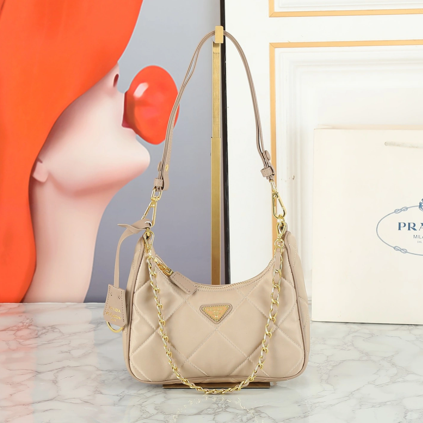 Lightweight 8602 Prada AAA Quality Shoulder Bags For Women