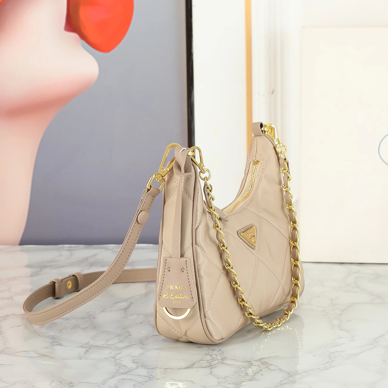 Lightweight 8602 Prada AAA Quality Shoulder Bags For Women