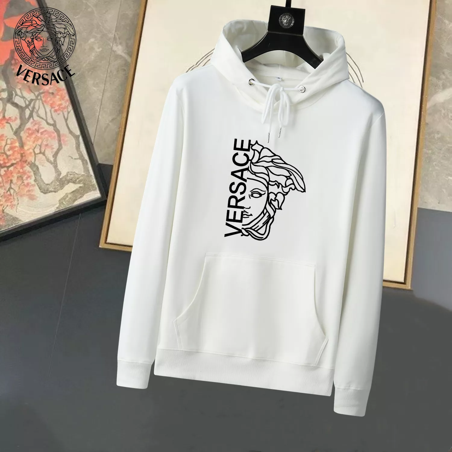 Lightweight 8606 Versace Hoodies Long Sleeved For Men