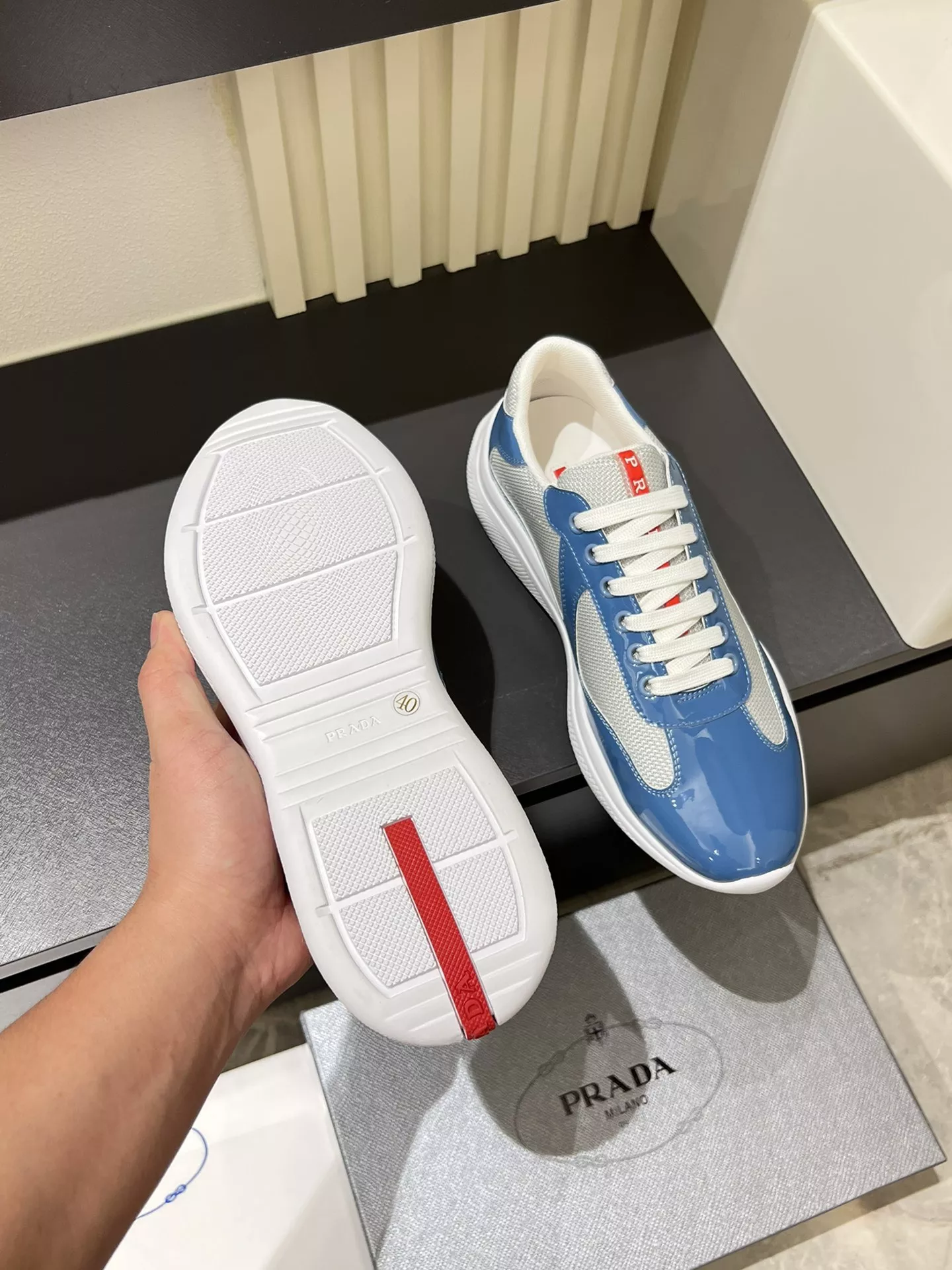 Lightweight 8638 Prada Casual Shoes For Men