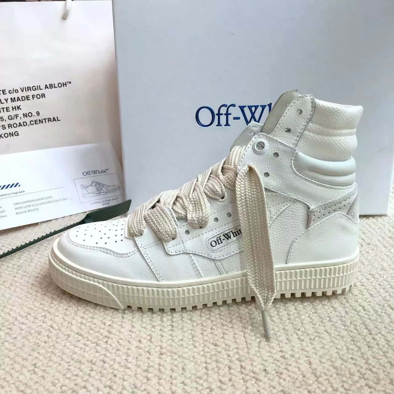 Lightweight 9155 Off-White High Tops Shoes For Men