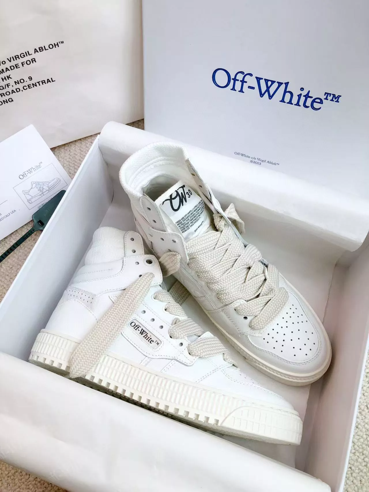 Lightweight 9155 Off-White High Tops Shoes For Men