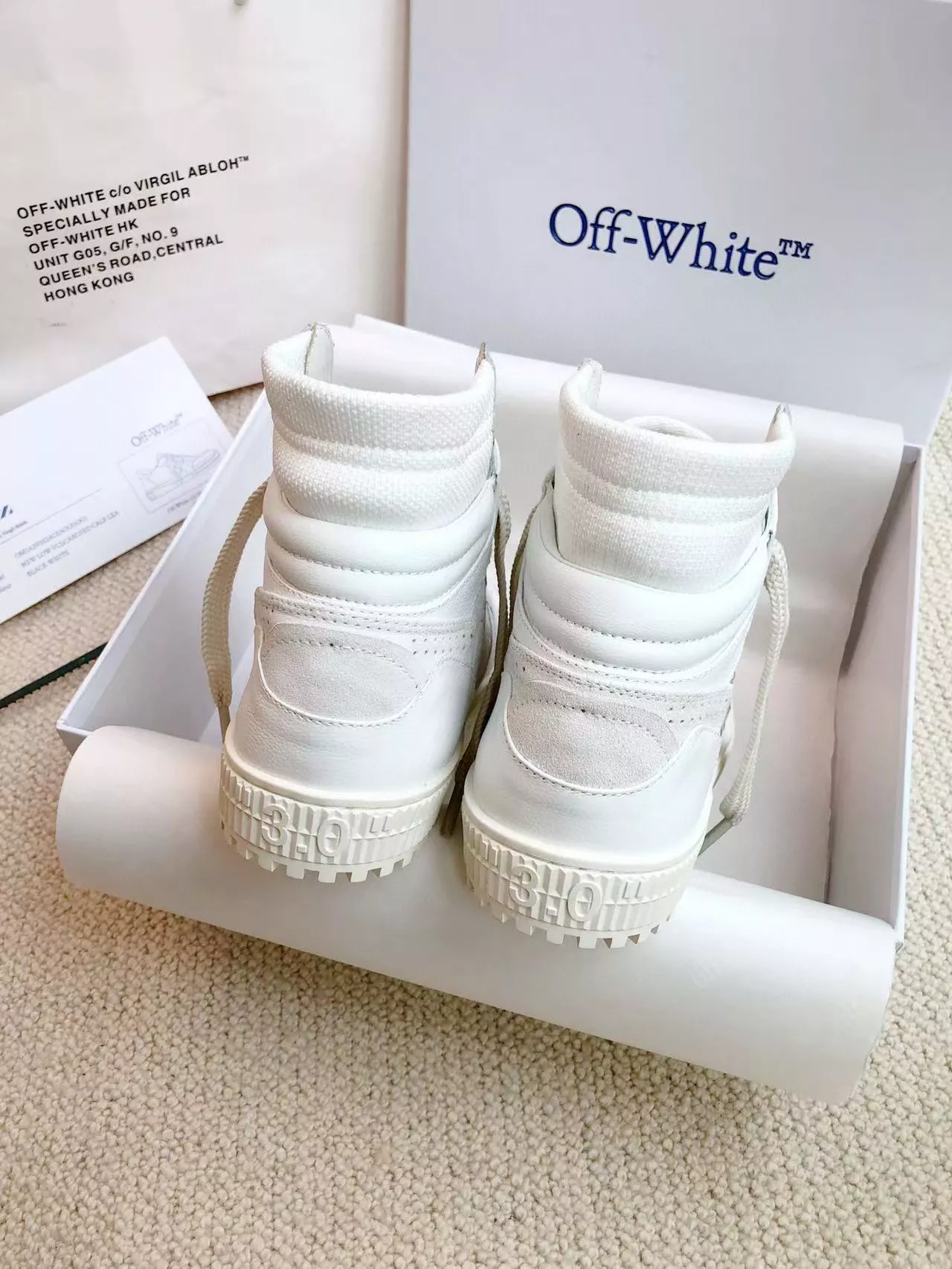 Lightweight 9155 Off-White High Tops Shoes For Men