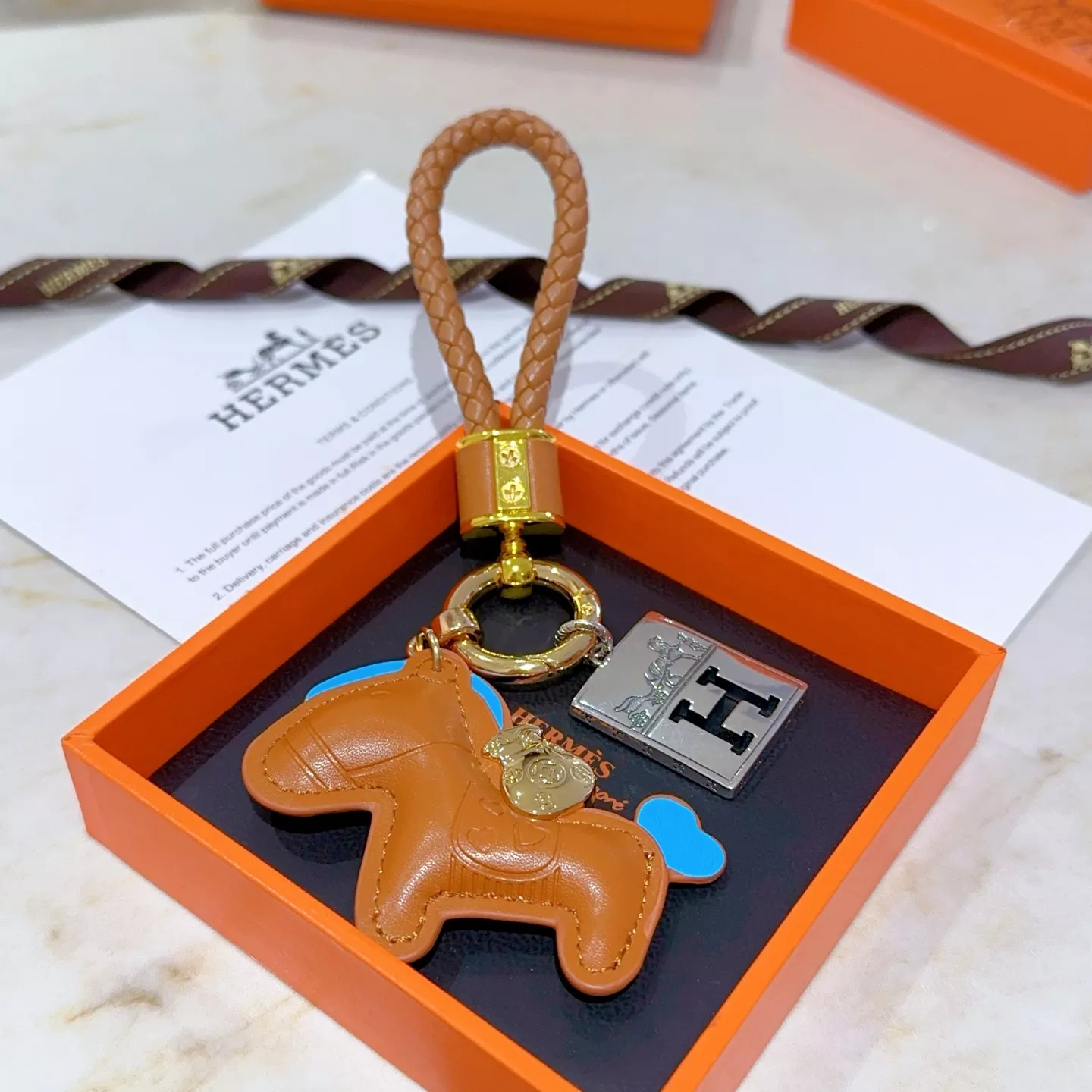 Lightweight 9202 Hermes Key Holder And Bag Buckle