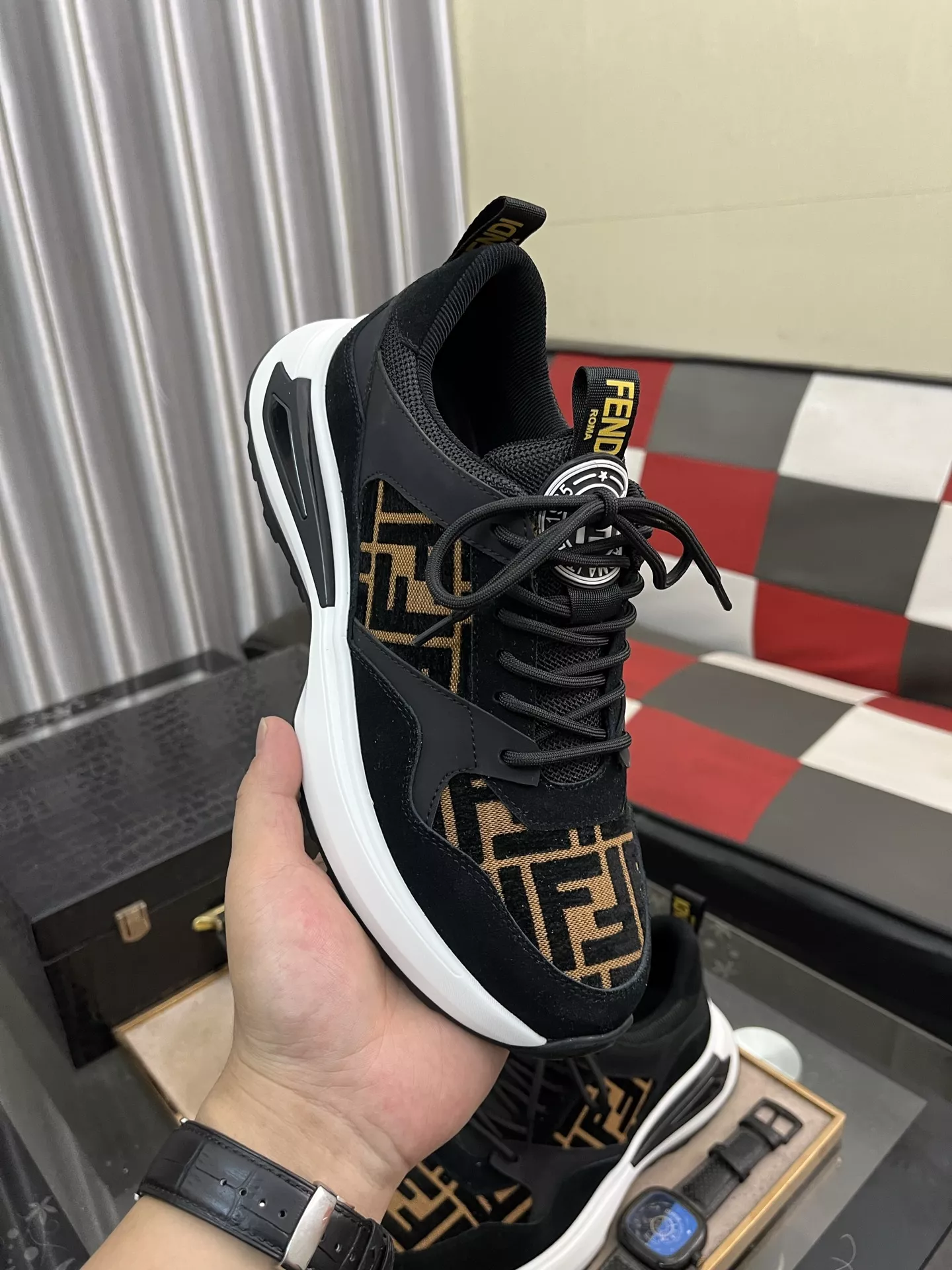 Lightweight 9351 Fendi Casual Shoes For Men