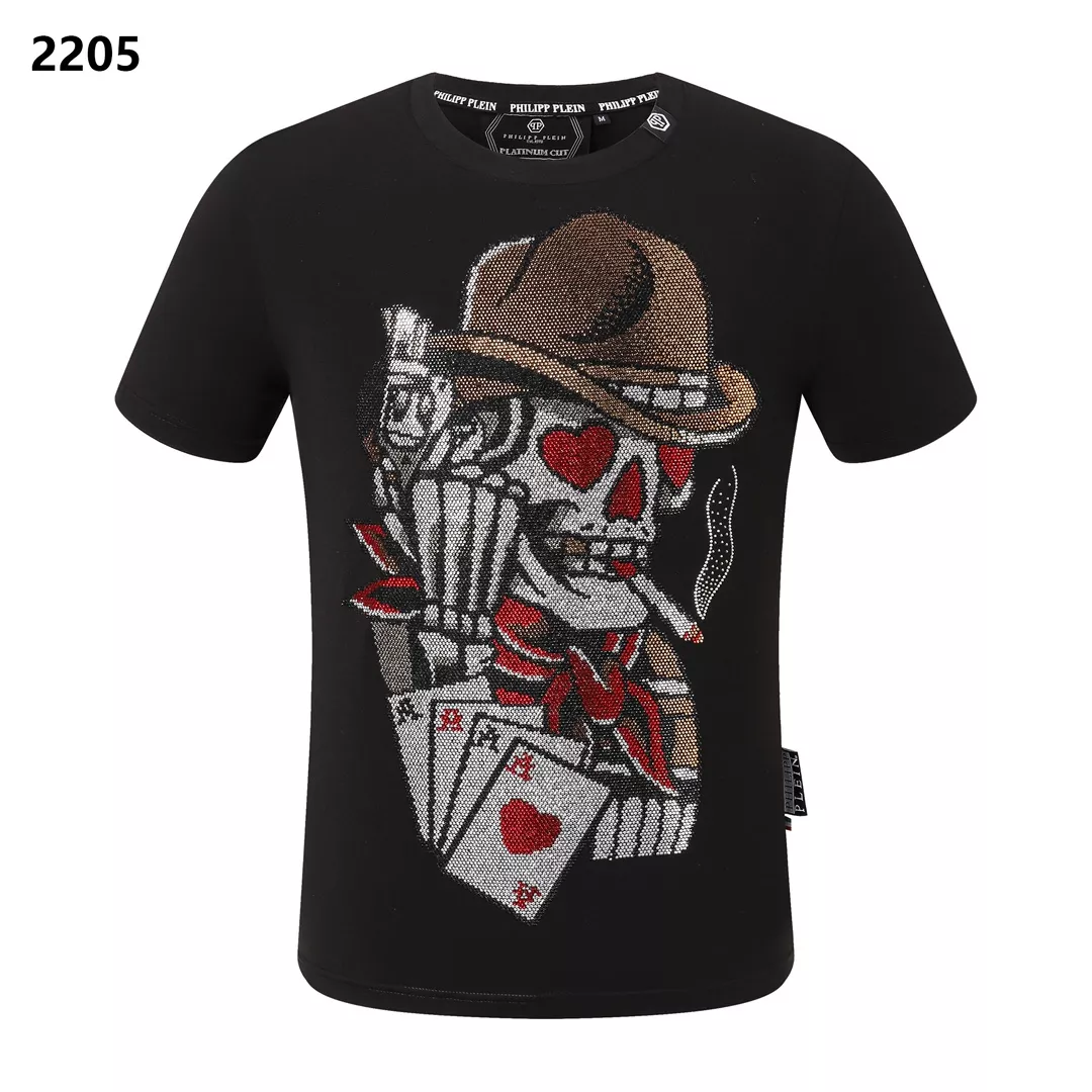 Lightweight 9462 Philipp Plein PP T-Shirts Short Sleeved For Men