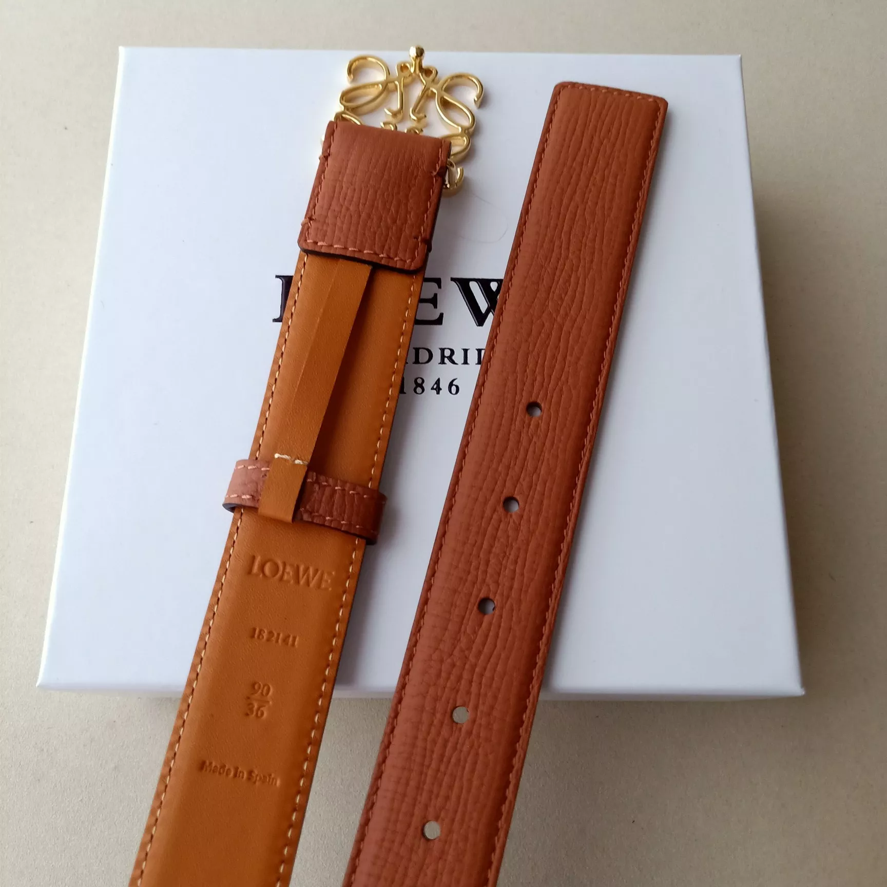 Lightweight 9515 LOEWE AAA Quality Belts In 3.2cm For Women