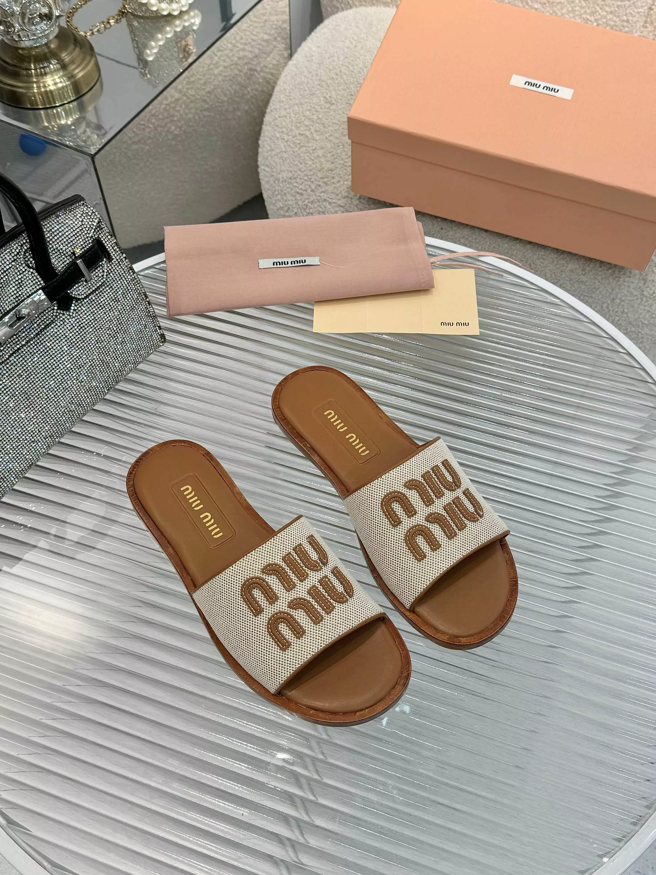 Lightweight 9522 MIU MIU Slippers For Women