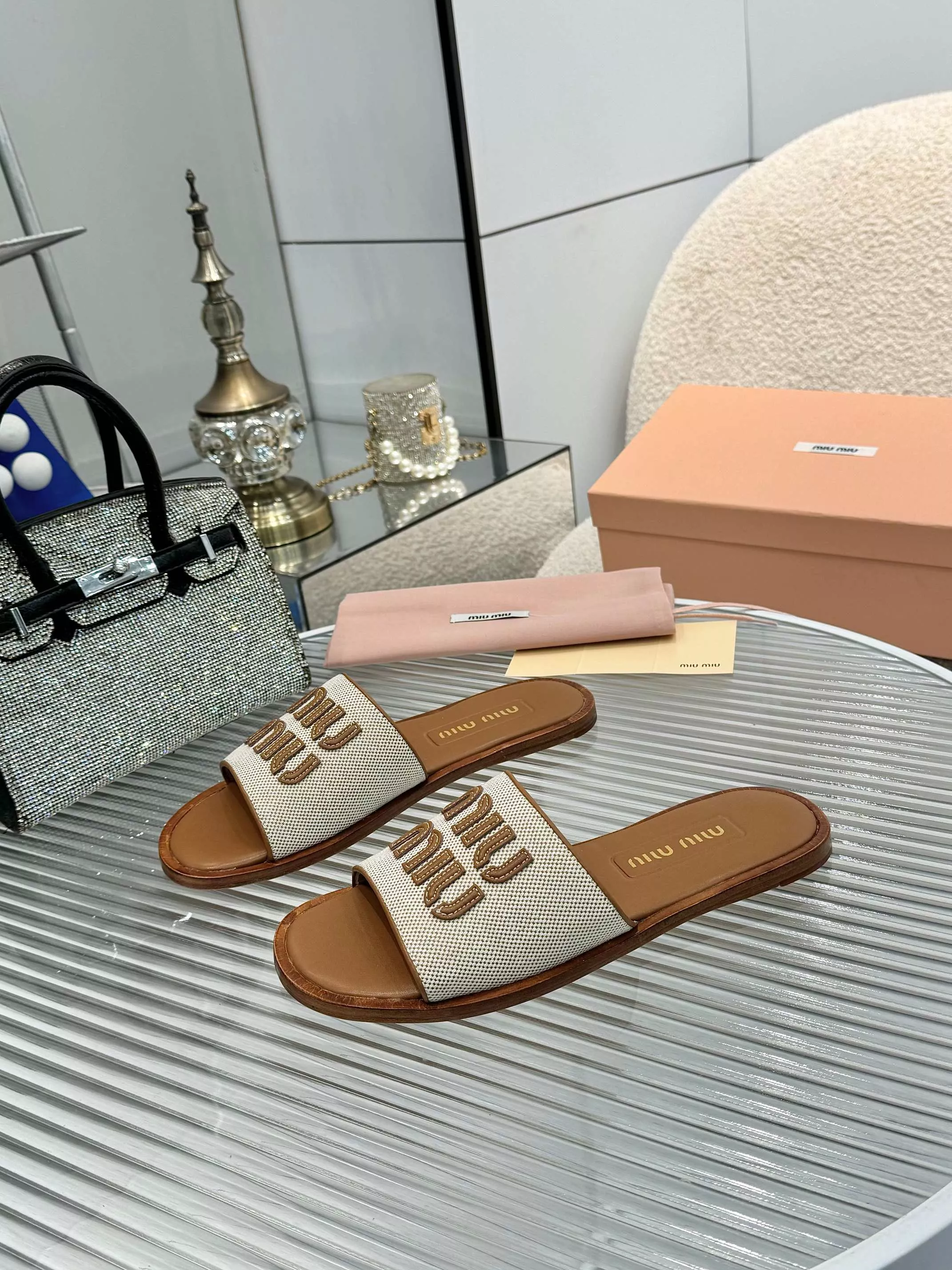 Lightweight 9522 MIU MIU Slippers For Women