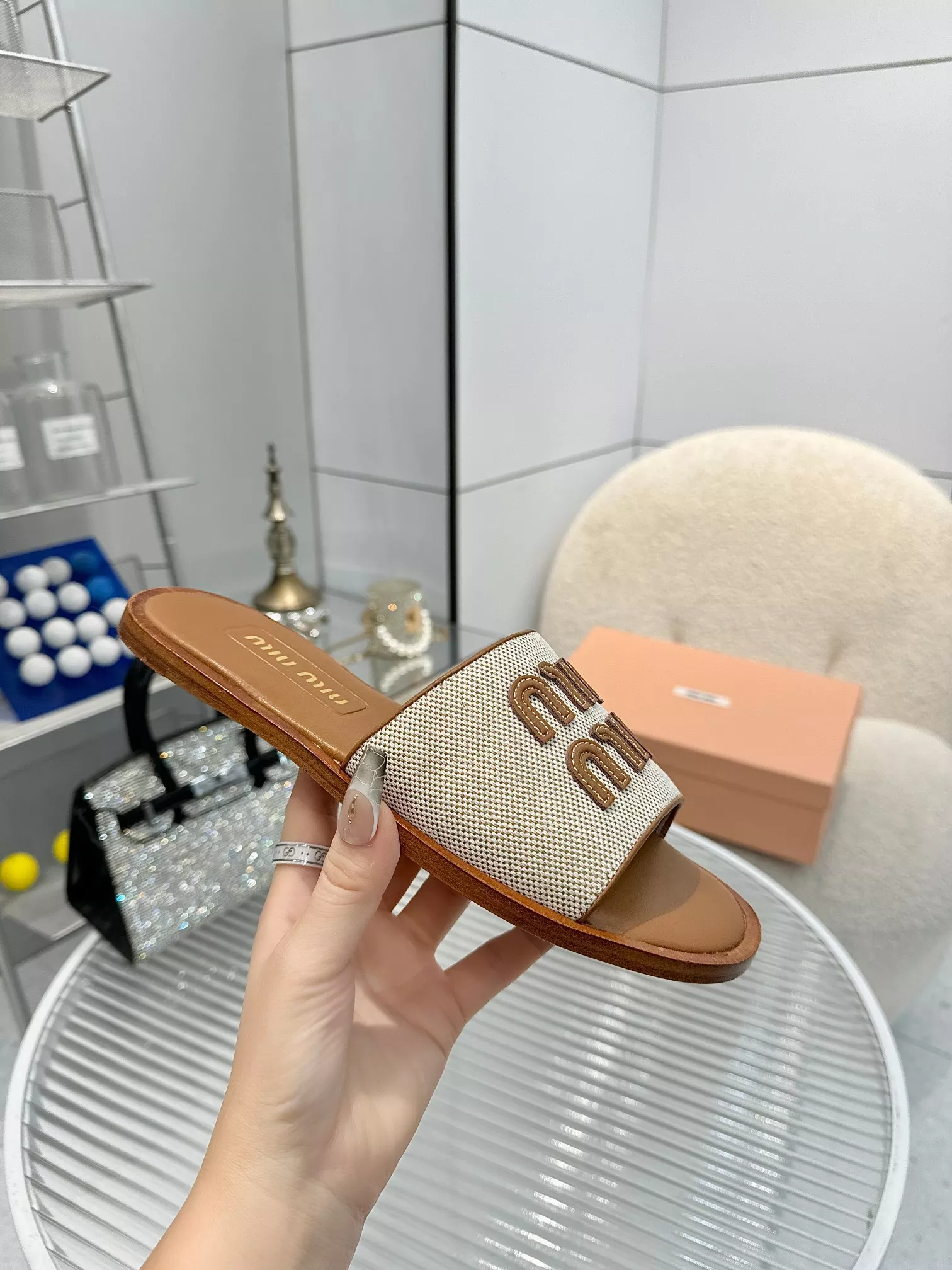Lightweight 9522 MIU MIU Slippers For Women