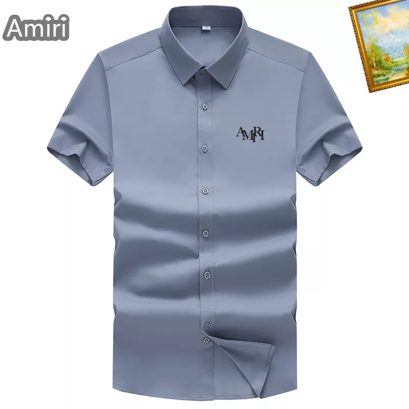 Lightweight 9761 Amiri Shirts Short Sleeved For Men