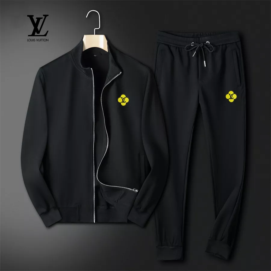 Lightweight 9814 Louis Vuitton LV Tracksuits Long Sleeved For Men